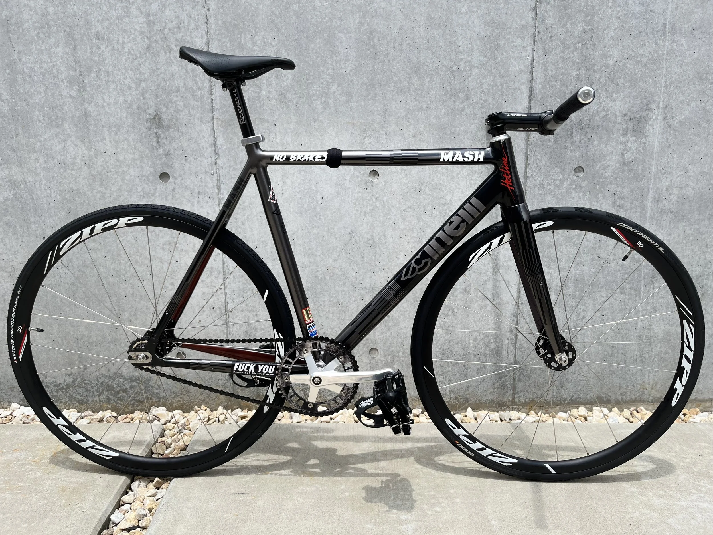 Cinelli mash parallax charcoal size 56 by Tomo — Slow Spin Society